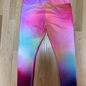 Athleta Rainbow leggings size Large